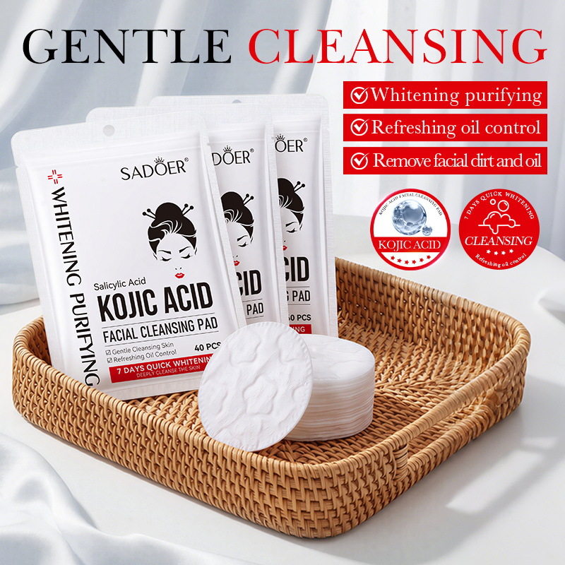 Kojic Acid Soap - SADOER Kojic Acid Cleansing Pads Fade