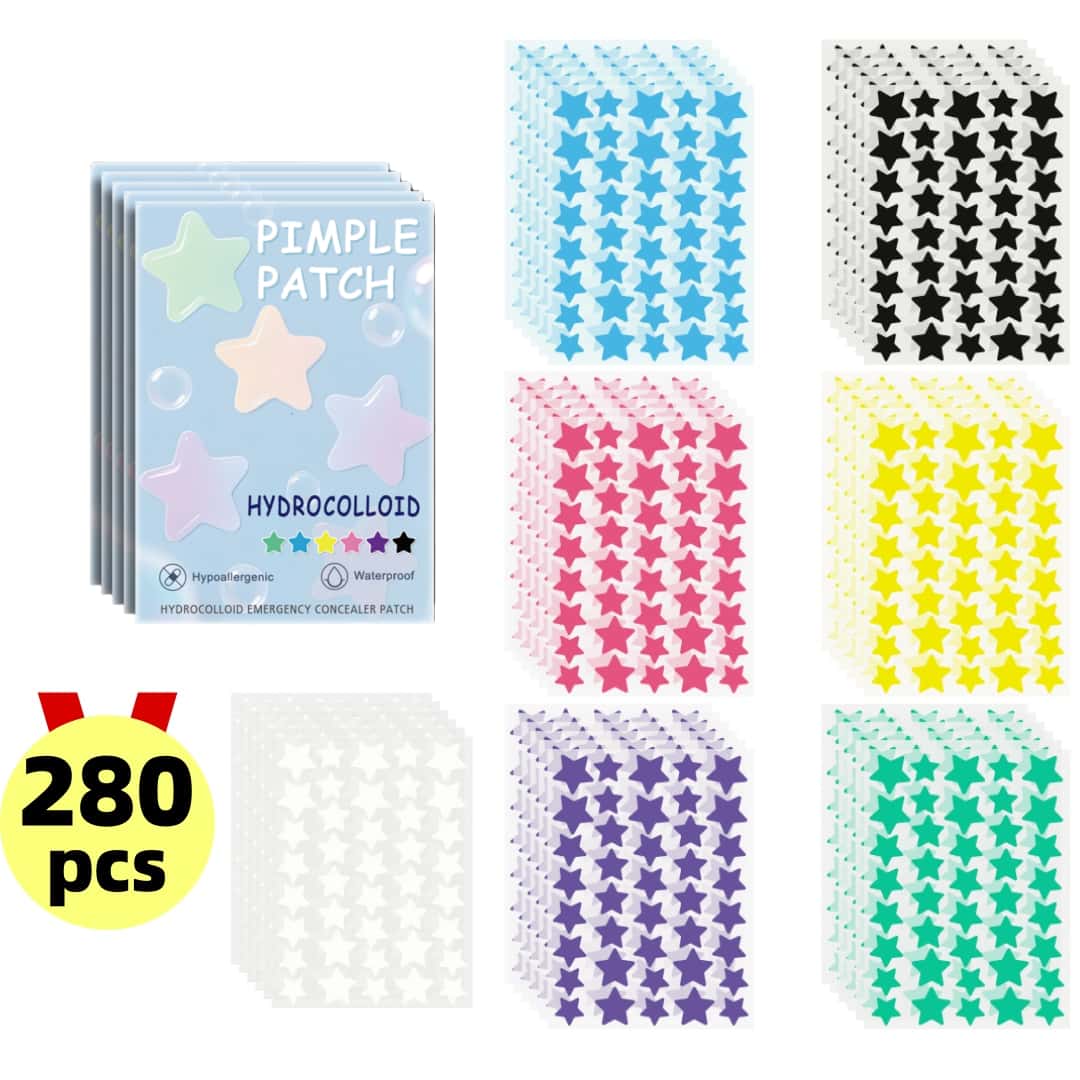 Skincare Routine - 280pcs Star Acne Patch, Waterproof and