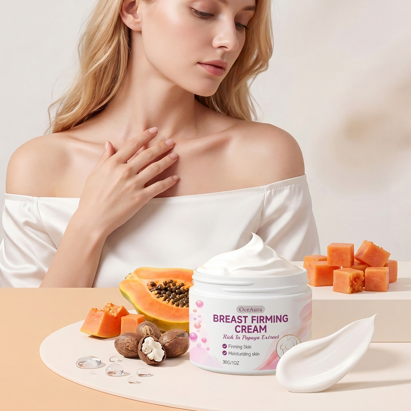 Papaya Extract Chest Care Crea - đánh giá và giá Skincare Routine