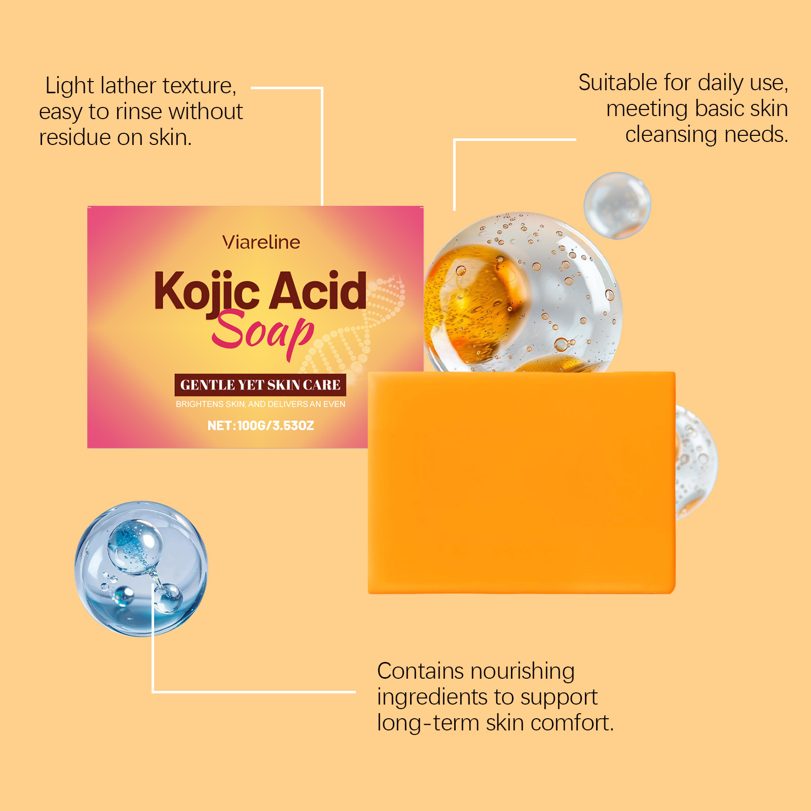 Kojic Acid Body Soap -Gently C - đánh giá và giá Kojic Acid Soap