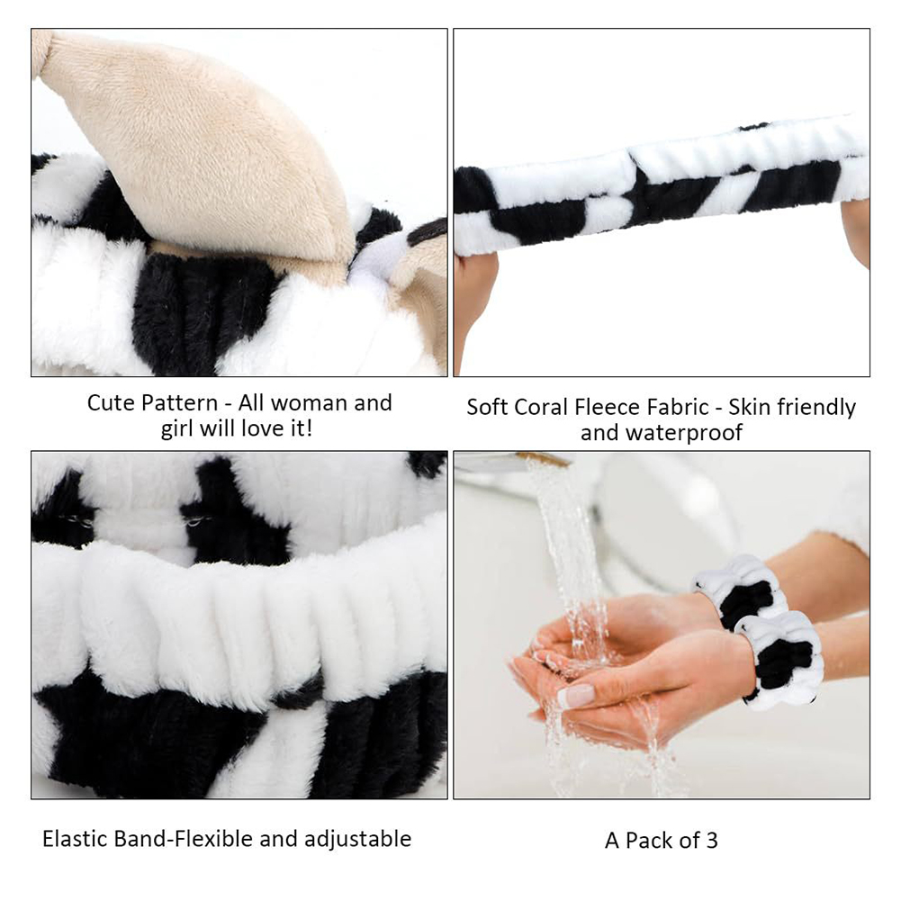 4pcs 3D Cow Headband Super Cut - đánh giá và giá Skincare Routine