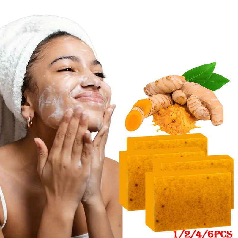 1/2/4/6Pcs Turmeric Kojic Acid - đánh giá và giá Kojic Acid Soap