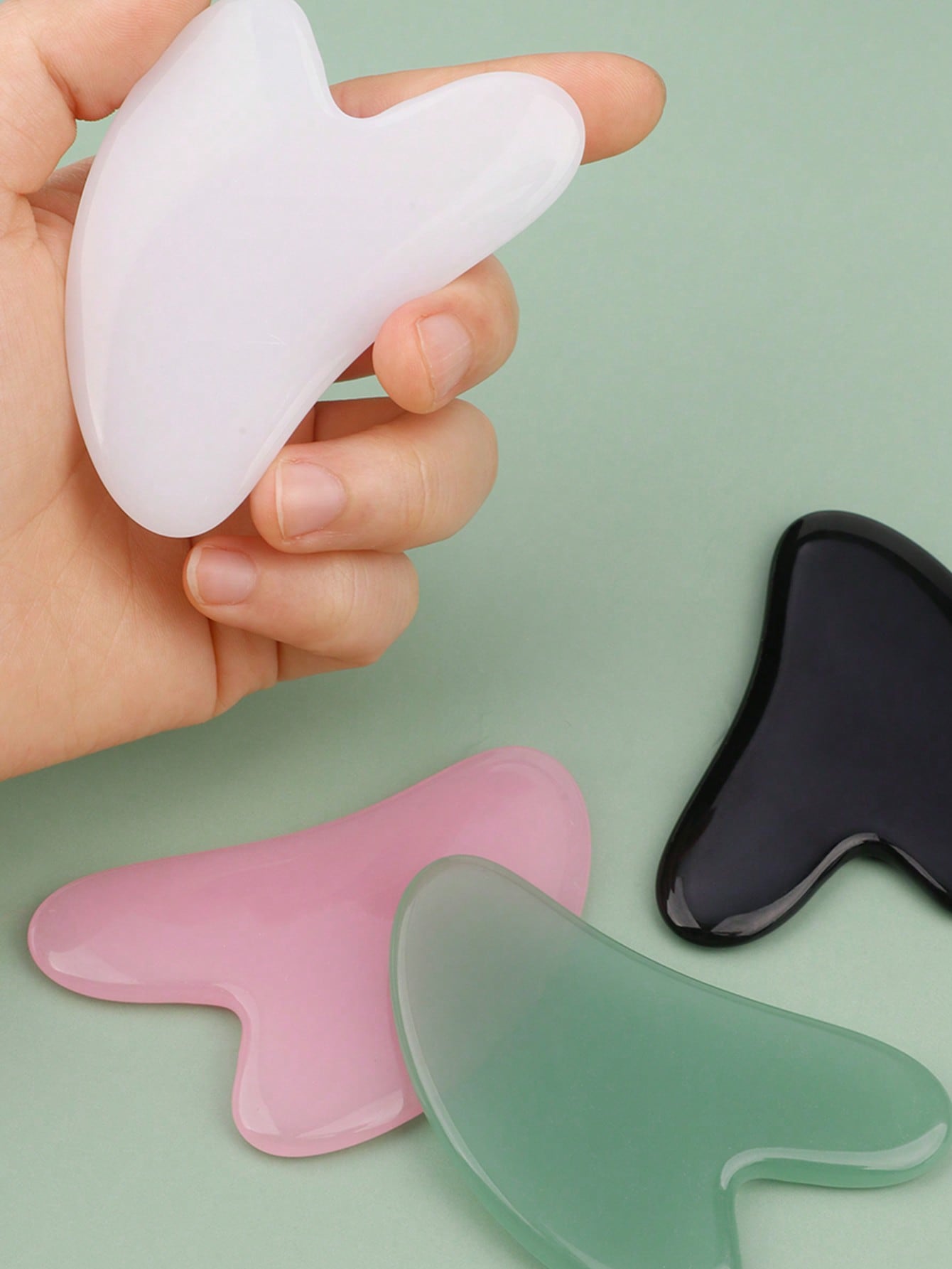 New 2pcs/Set Gua Sha Facial Ma - đánh giá và giá Skincare Routine
