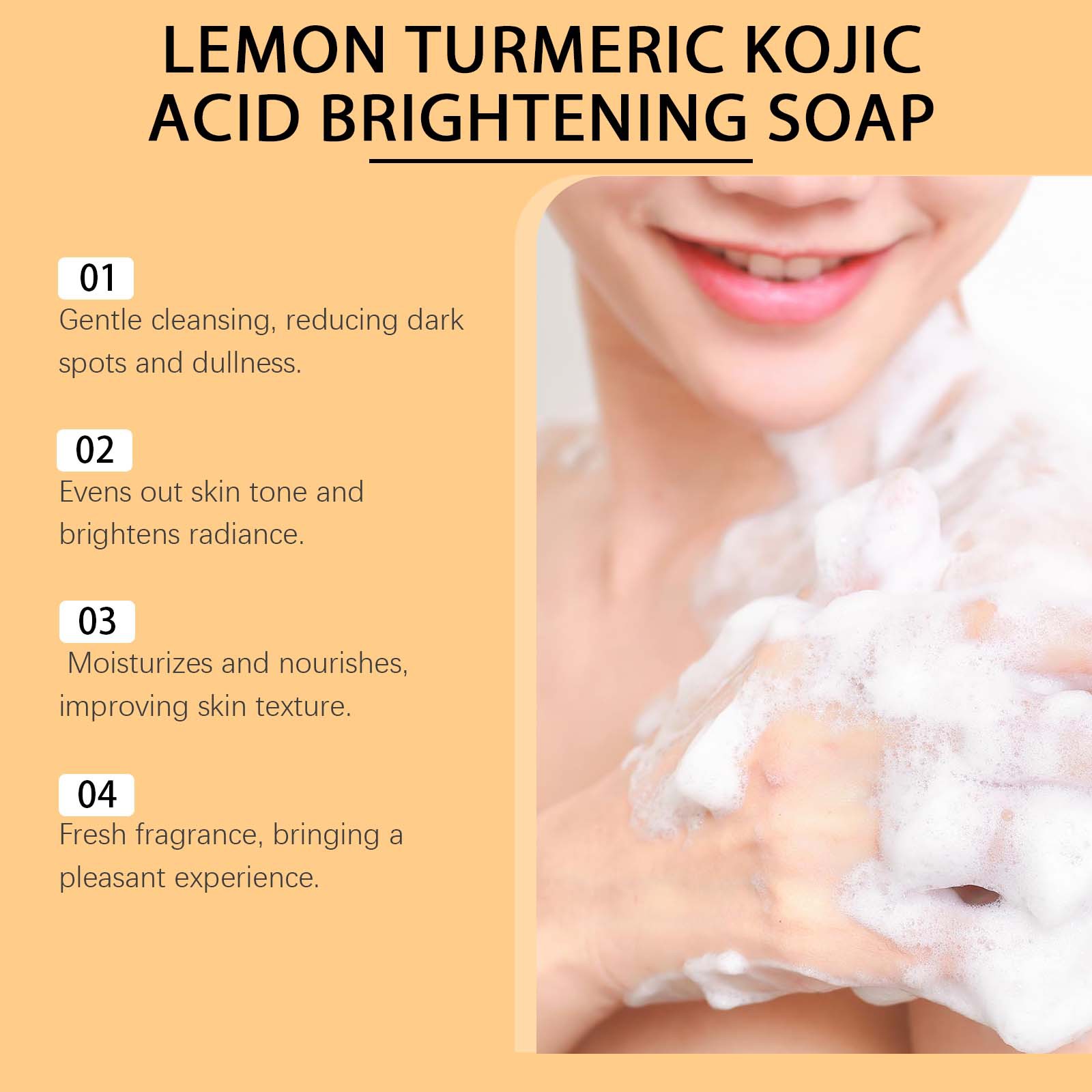 Hanchobit Lemon Turmeric Kojic - đánh giá và giá Kojic Acid Soap