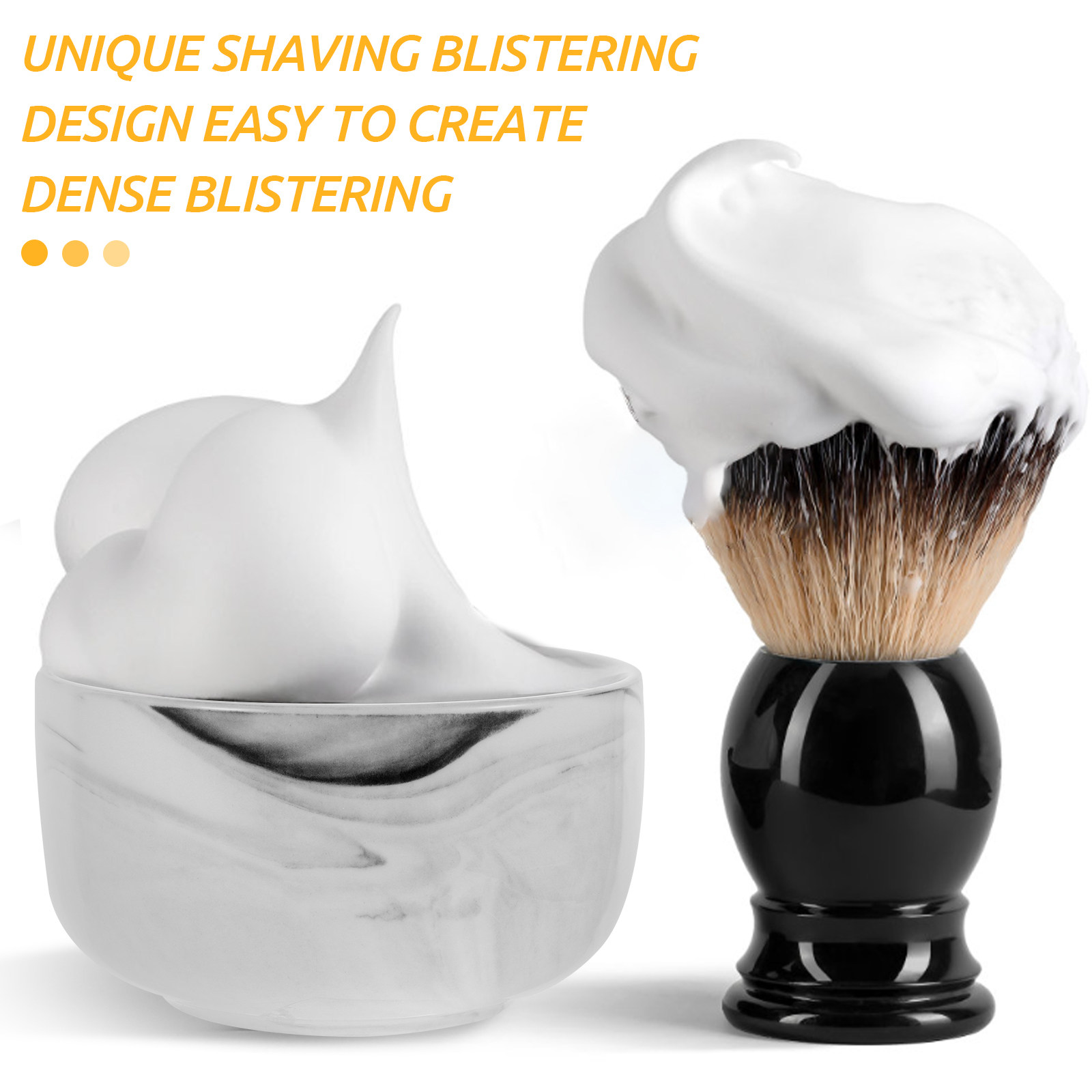 Marble Pattern Men Shaving Bow - đánh giá và giá Skincare Routine