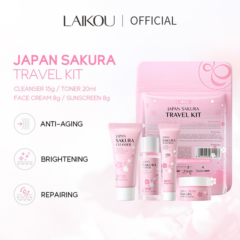 Sakura Skin Care Set facial Cl - đánh giá và giá Skincare Routine